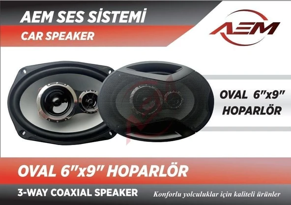 AEMPART AEM SOUND OVAL HOPARLÖR 6X9  TEK ADET ürün görseli 1