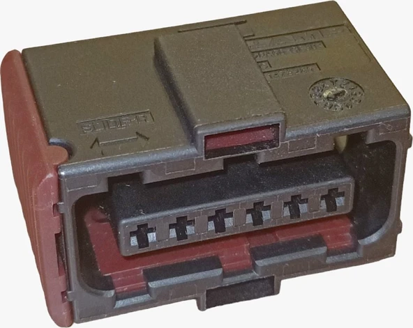 AEMPART AEM32 6K029A SOKET HSDC TİP KIRMIZI 6P ürün görseli 1