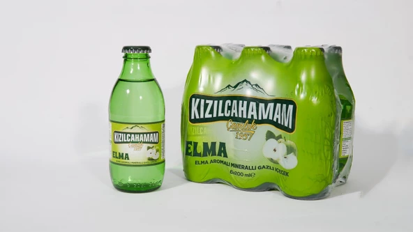 KIZILCAHAMAM ELMA AROMALI MADEN SUYU 200 ML X 24 ADET ürün görseli 1