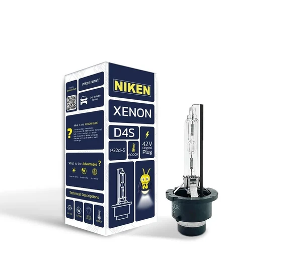 NİKEN D4s xenon far ampulü 42V 35W P32d-5 6000K NİKEN ürün görseli 1
