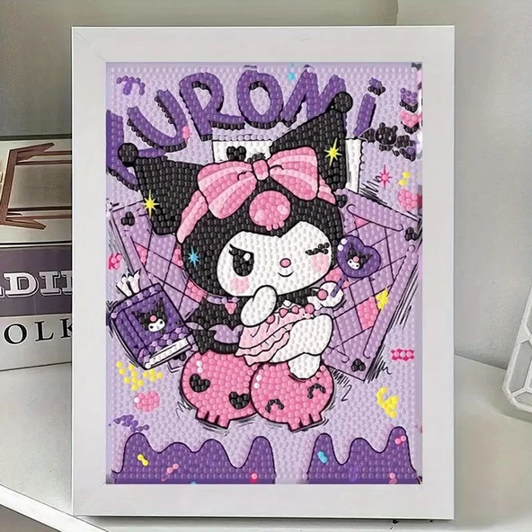 Kuromi Diy Kendin Yap Fotoğraf Çerçeveli Mozaik Elmas Boyama ürün görseli 1
