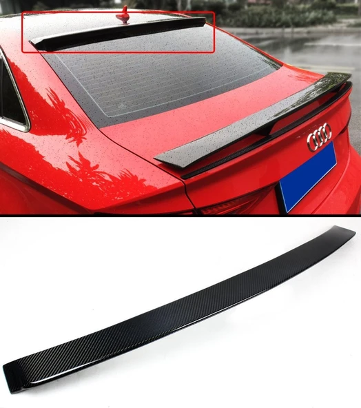 AUTOGP Audi a3 sedan cam üstü spoiler pianoblack 2013+ ürün görseli 1