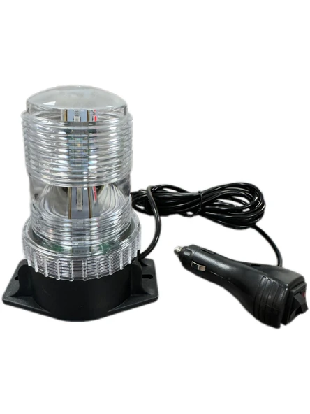 Space 7 fonksiyonlu tepe lambası çakarlı mıknatıslı dikey model 12-30v kırmızı-mavi / LAIK537-1 ürün görseli 1