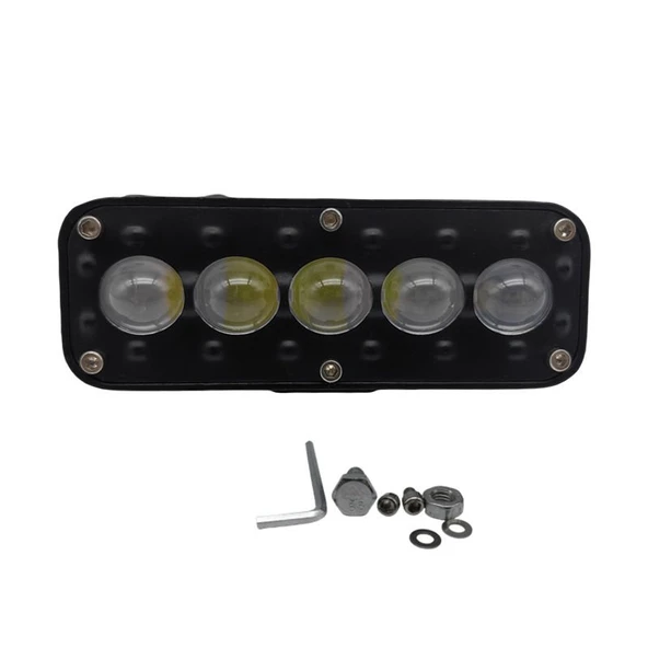 Space Space Offroad sis lambası  2 x4 x 11,5cm beyaz-sarı gündüz ledi kırmızı /  LASS384 ürün görseli 1