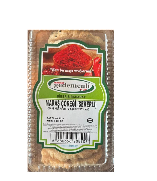 MARAŞ ÇÖREĞİ ŞEKERLİ 500 GR ürün görseli 1