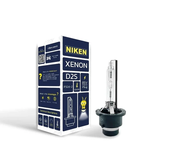 NİKEN D2s xenon far ampulü 85V 35W P32d-2 4300K NİKEN ürün görseli 1