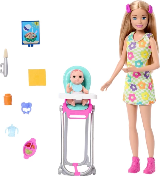 Barbie Skipper Bebek Bakıcısı Oyun Seti HTK35 ürün görseli 1