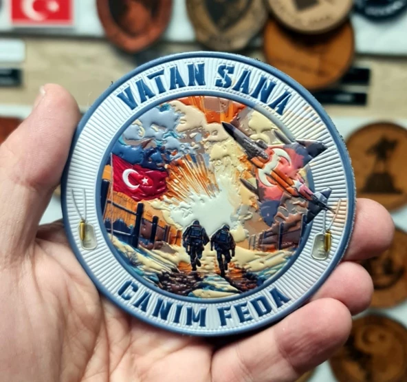 VATAN SANA CANIM FEDA PEÇ - Arma - TPU Patch - Resim 2