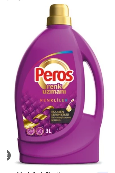 Peros Sıvı Bakım Renk Uzmanı Renkliler için Sıvı Çamaşır Deterjanı 4x3L ürün görseli 1