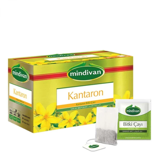 Mindivan Sarı Kantaron Çayı - 20'li Süzen Poşet Bitki Çayı ürün görseli 1