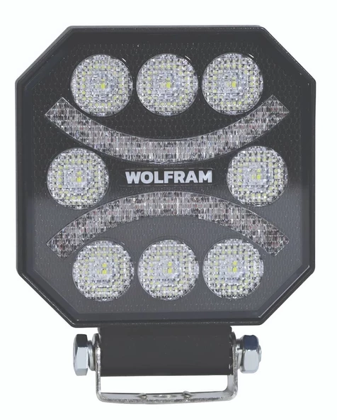 Led Çalışma Lambası Emojili 8 Led Beyaz + Kırmızı Spot Fonksiyonlu 10/30V E-Belgeli 45W ürün görseli 1