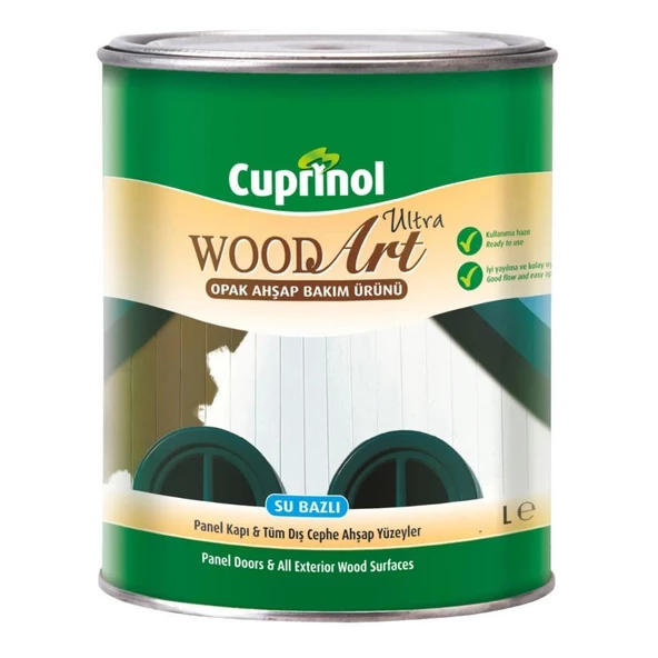 Cuprinol Wood Art Ultra Opak BW Beyaz Ahşap Boyası 1lt ürün görseli 1