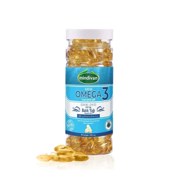 Mindivan Omega-3 Balık Yağı - 1000 Mg Yüksek EPA/DHA (90 Softjel) ürün görseli 1