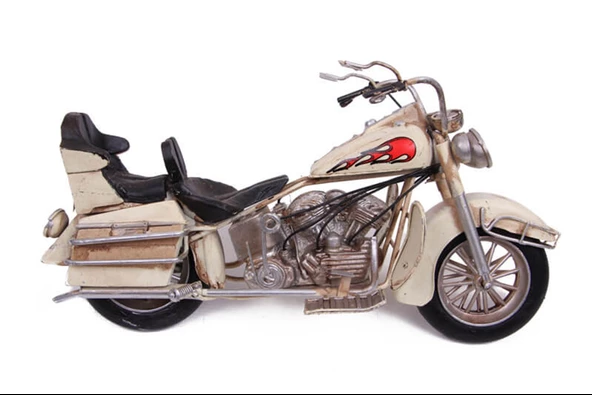 Dekoratif Metal Chopper Motosiklet 0410W-287-M140 ürün görseli 1