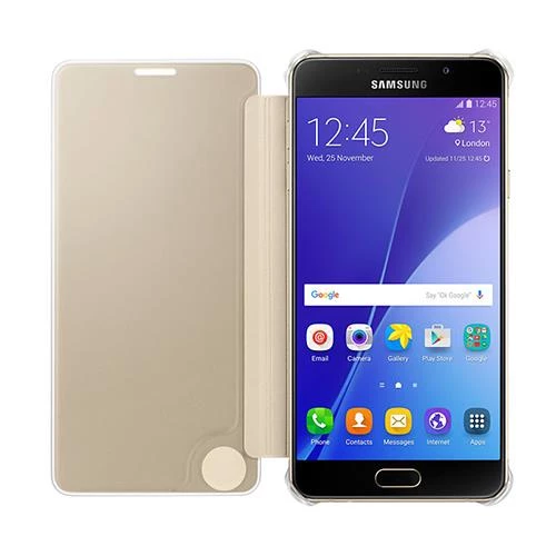 Galaxy A7 (2016) A710F ile Uyumlu Clear View Cover Altın EF-ZA710CFEGWW ürün görseli 1