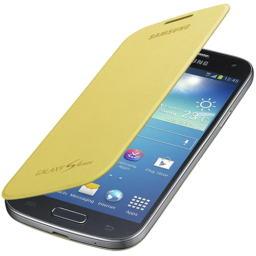 Galaxy S4 Mini ile Uyumlu Flip Cover Kılıf Sarı EF-FI919BYEGWW ürün görseli 1