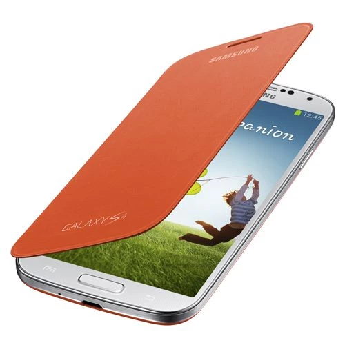 Galaxy S4 ile Uyumlu Flip Cover Kılıf Turuncu EF-FI950BOEGWW ürün görseli 1