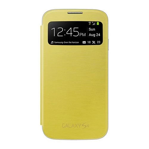 Galaxy S4 i9500 ile Uyumlu S View Cover Kılıf Sarı EF-CI950BYEGWW ürün görseli 1