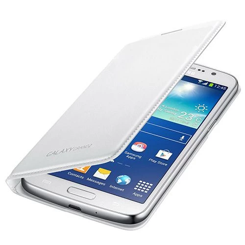 Galaxy Grand 2 G7100 ile Uyumlu Flip Wallet Kılıf Beyaz EF-WG710BWEGWW ürün görseli 1