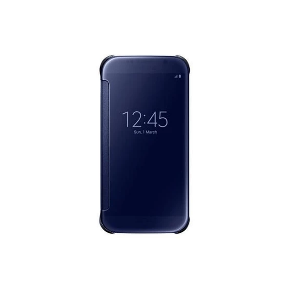 Galaxy S6 ile Uyumlu Clear View Cover Siyah EF-ZG920BBEGWW ürün görseli 1