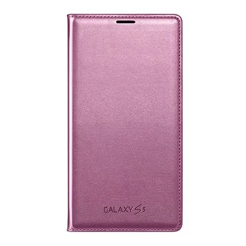 Galaxy S5 G900 ile Uyumlu Flip Wallet Kartlıklı Kılıf EF-WG900BPEGWW Pembe ürün görseli 1