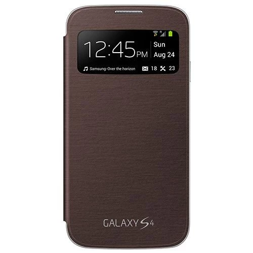 Galaxy S4 i9500 ile Uyumlu S View Cover Kılıf Kahve EF-CI950BAEGWW ürün görseli 1