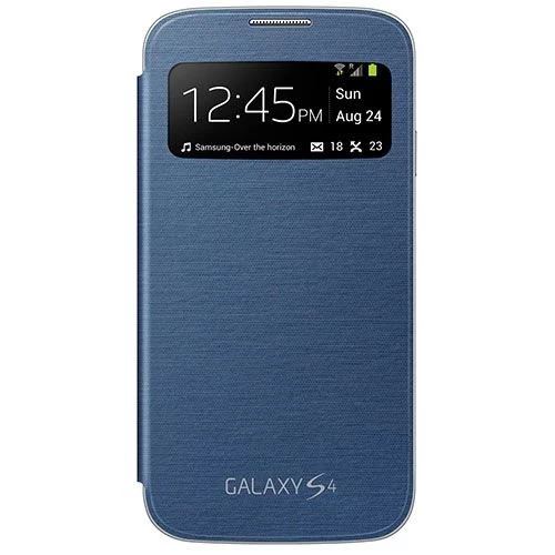 Galaxy S4 i9500 ile Uyumlu S View Cover Kılıf Koyu Mavi EF-CI950BLEGWW ürün görseli 1