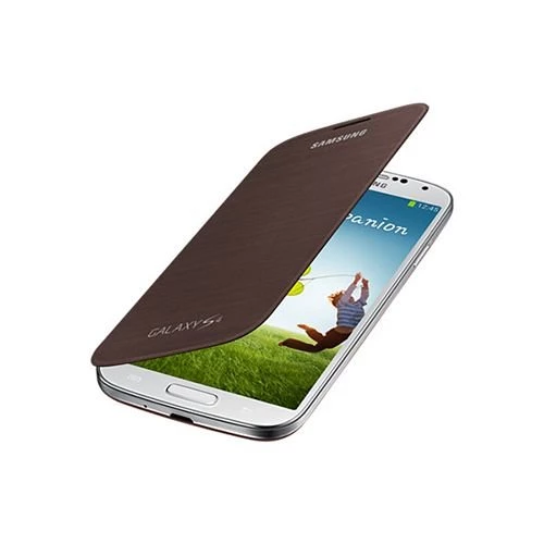 Galaxy S4 ile Uyumlu Flip Cover Kılıf Kahverengi EF-FI950BAEGWW ürün görseli 1