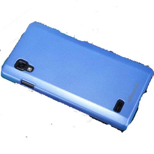 Nillkin Optimus L9 ile Uyumlu Parlak Sert Kauçuk Kılıf Mavi ürün görseli 1