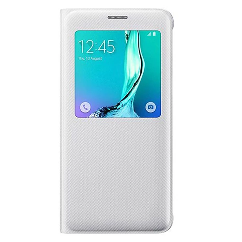 Galaxy S6 Edge Plus ile Uyumlu Kılıf S View Cover EF-CG928PWEGTR Beyaz (Out) ürün görseli 1