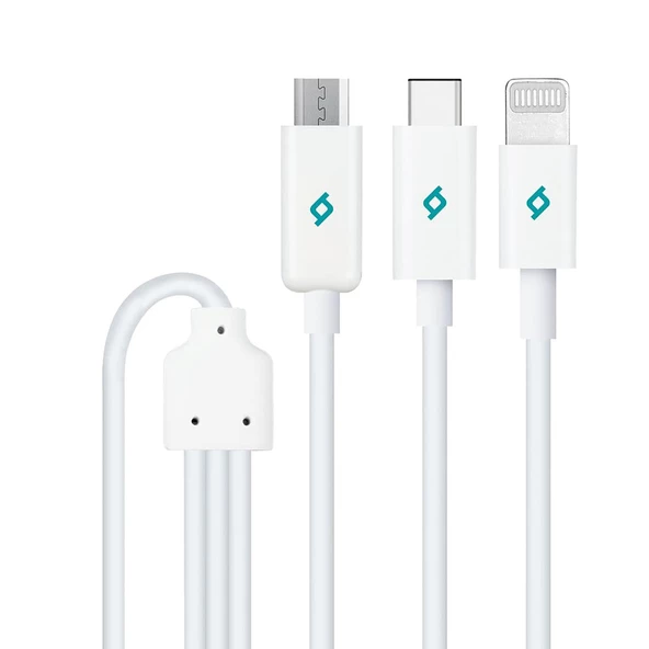 Ttec Trio Şarj Kablosu Micro USB Ligthining Type-C 2DK7521B ürün görseli 1