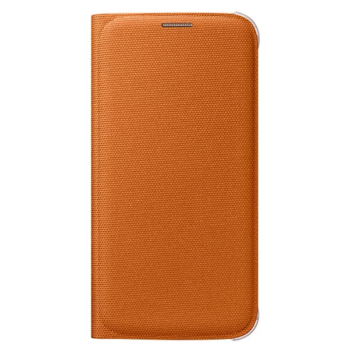 Galaxy S6 ile Uyumlu Flip Wallet (Tekstil) Turuncu EF-WG920BOEGWW ürün görseli 1