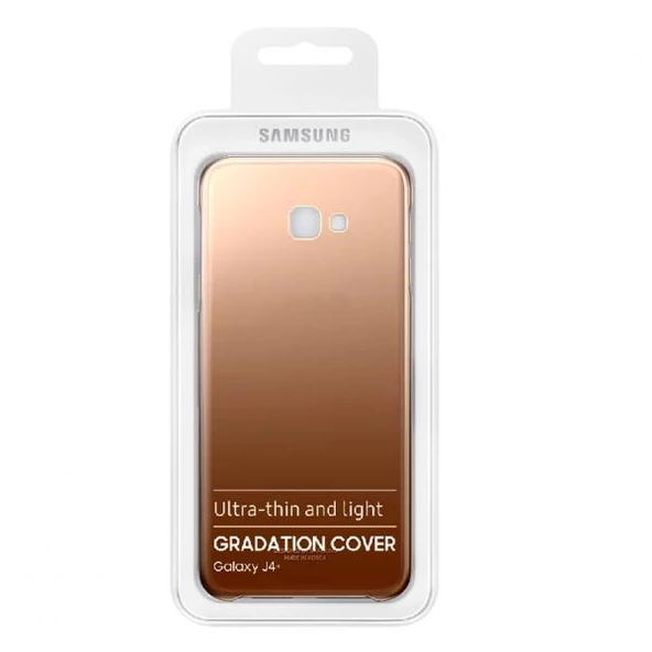 Galaxy J4 Plus ile Uyumlu Gradation Kılıf Altın EF-AJ415CFEGWW ürün görseli 1