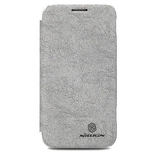 Nillkin i8750 ATIV S ile Uyumlu Ağaç Desenli Deri Kılıf Gri ürün görseli 1