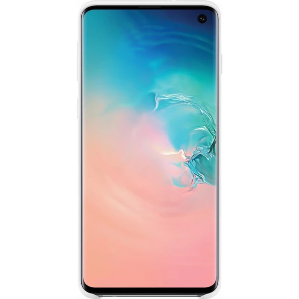 Galaxy S10 ile Uyumlu Kılıf Silicone Cover Beyaz EF-PG973TWEGWW ürün görseli 1