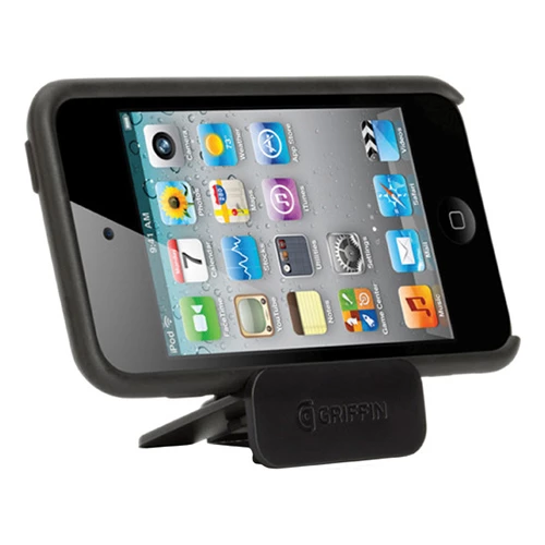 Griffin iPod Touch 4 ile Uyumlu Şeffaf Siyah Stantlı Kılıf Reveal RE01915 ürün görseli 1