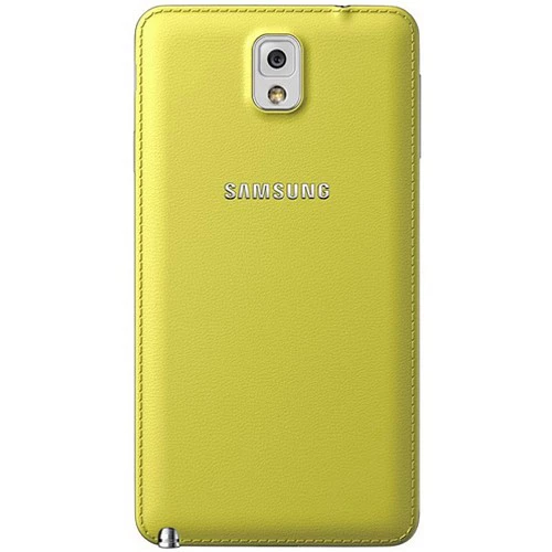 Galaxy Note 3 N9000 ile Uyumlu Arka Kapak Sarı ürün görseli 1