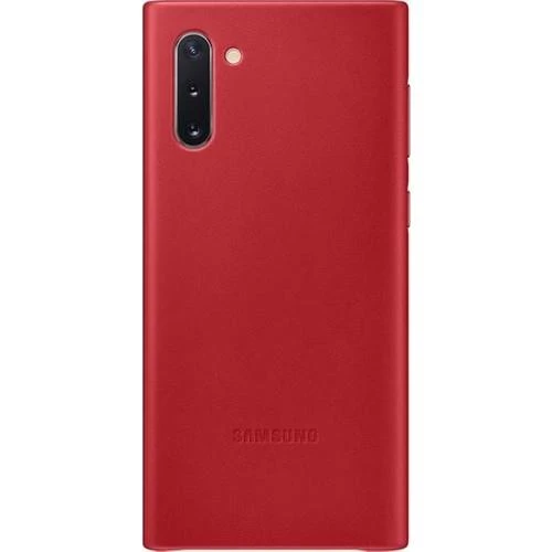 Galaxy Note 10 ile Uyumlu Deri Kılıf Kırmızı EF-VN970LREGWW ürün görseli 1