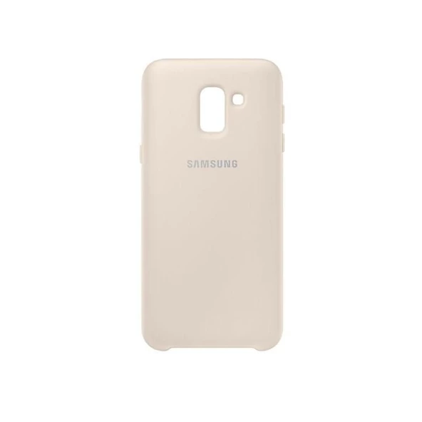 Galaxy J6 2018 ile Uyumlu Dual Layer Sert Kılıf Gold ürün görseli 1