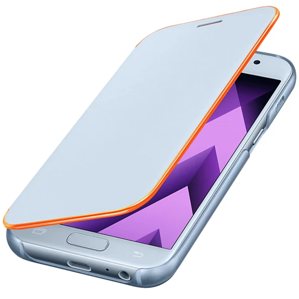 Galaxy A3(2017) ile Uyumlu Neon Flip Cover Mavi EF-FA320PLEGWW ürün görseli 1