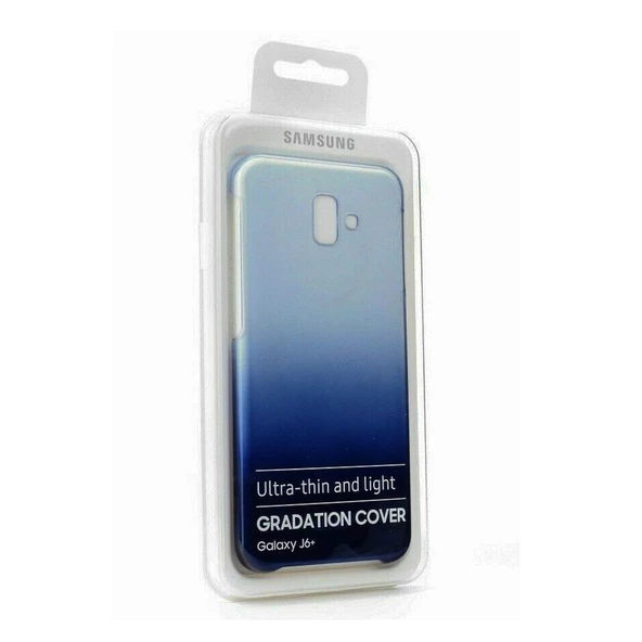 Galaxy J6 Plus ile Uyumlu Gradation Kılıf Mavi EF-AJ610LBEGWW ürün görseli 1