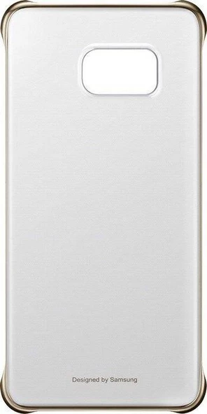 Galaxy S6 Edge Plus ile Uyumlu Clear Back Cover Gold EF-QG928CFEGWW Out ürün görseli 1