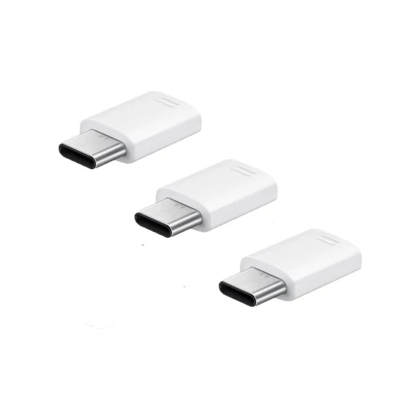 Micro USB to USB Type C Adaptörü 3-Pack EE-GN930KWEGWW - Resim 2