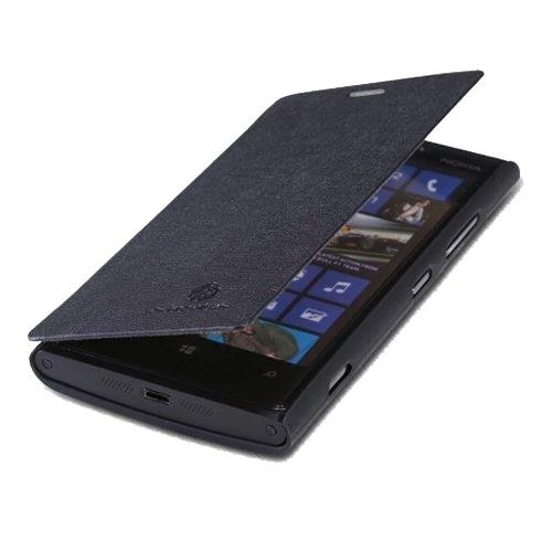 Nillkin Lumia 920 ile Uyumlu Yana Açılan Kapaklı Kılıf Siyah Renk ürün görseli 1