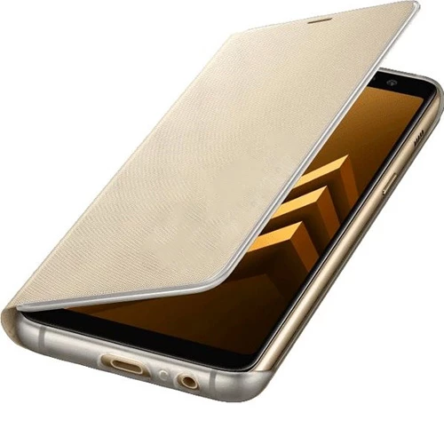 Galaxy A8 (2018) ile Uyumlu Neon Flip Koruyucu Kılıf Altın EF-FA530PFEGWW ürün görseli 1