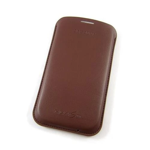 Galaxy S3 ile Uyumlu Pouch Kılıf Kahverengi EFC-1G6LDECSTD ürün görseli 1
