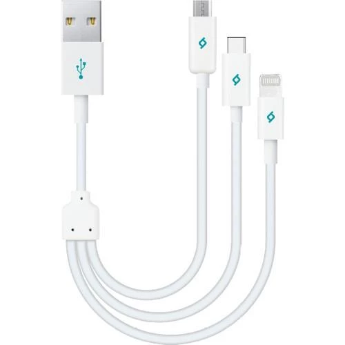 Ttec MiniCable Trio 30cm Şarj Kablosu Type-C, Lightning, Micro USB  2DK13 ürün görseli 1