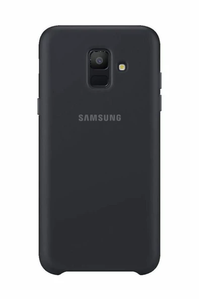 Galaxy A6 2018 ile Uyumlu Çift Katmanlı Arka Kapak Siyah EF-PA600CBEGWW ürün görseli 1