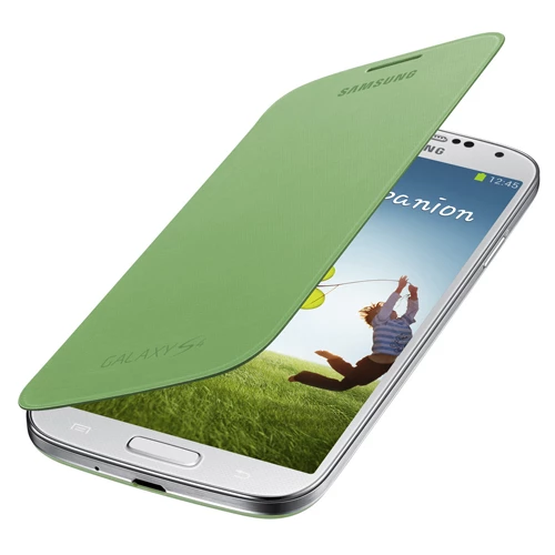 Galaxy S4 i9500 ile Uyumlu Flip Cover Kılıf Yeşil EF-FI950GEGWW ürün görseli 1