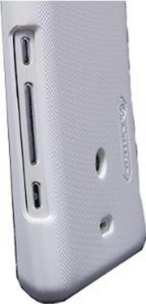 Nillkin Xperia T LT30p ile Uyumlu Sert Kauçuk Kılıf Beyaz ürün görseli 1
